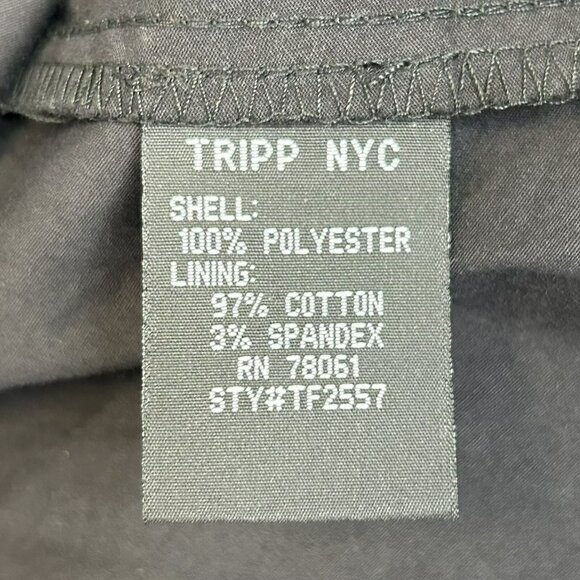 Tripp NYC Mini Dress Size Large Black Lace Up Corset Goth Emo Punk Grunge Witchy - Picture 4 of 4